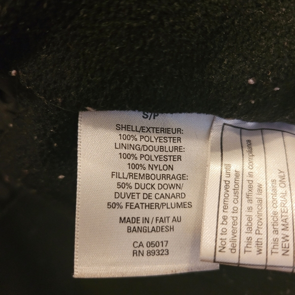 Roots 73 athletics small womens down/feather black quilted vest - Picture 11 of 11